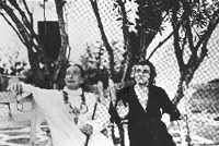 HRG with Salvador Dalí in his garden in Cadaqués.