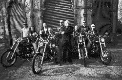  HRG with the Hells Angels in Prague. Photo: Panja Jrgens 